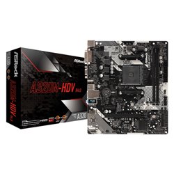 ASROCK MB AMD A320M-HDV R4.0 2DDR4 PCI-E X16 M2 DVI/HDMI MATX