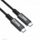 CLUB3D CAC-1571 cabo USB 0,8 m USB4 Gen 3x2 USB C Preto