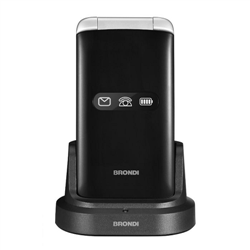 Brondi Amico Flip 4G+ 8.89 cm (3.5") 136 g Black, Silver Feature phone 10278040