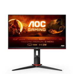 AOC G2 C24G2AE/BK écran plat de PC 59,9 cm (23.6) 1920 x 1080 pixels Full HD LED Noir, Rouge
