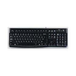 Logitech K120 Tastatur USB QWERTY Italienisch Schwarz 920-002492