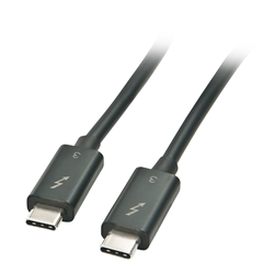 Lindy 41556 cable Thunderbolt 1 m 20 Gbit/s Negro