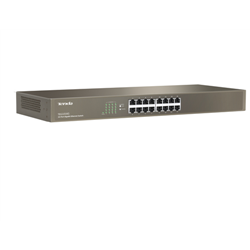 TENDA SWITCH 16 PORTE LAN GIGABIT, IEEE 802.3/U/X/AB, SWITCHING 32GBPS, PROTEZIONE FULMINI 6KV TEG1016G