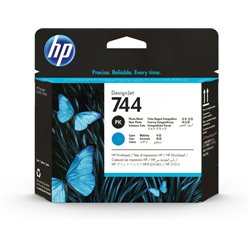 HP Cabezal de impresión DesignJet 744 negro fotográfico/cian F9J86A