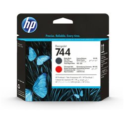 HP CART INK 744 NERO OPACO + ROSSO