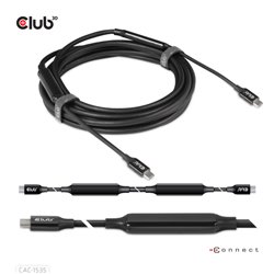 CLUB3D USB 3.2 Gen2 Type C to C Active Bi-directional Cable 8K60Hz M/M 5m/16.4ft CAC-1535
