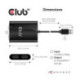 CLUB3D USB3.2 Gen1 Type A to DisplayPort™1.2 Dual Monitor 4K60Hz Video Splitter CSV-1477