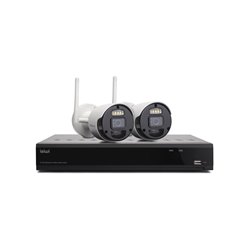 ISIWI KIT WIRELESS CONNECT2 ISW-K1N8BF2MP-2 NVR 8 CANALI + 2 TELECAMERE IP 1080P WIRELESS CON FUNZIONE PIR