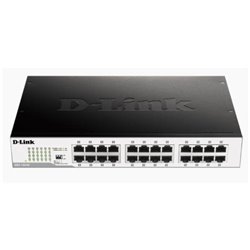 D-Link DGS-1024D Netzwerk-Switch Unmanaged Gigabit Ethernet (10/100/1000) 1U Schwarz, Silber