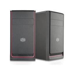 COOLER MASTER CASE MASTERBOX E300L RED MINI TOWER MICROATX-MINI ITX, USB3X2, AUDIO IO, 1X 5,25", 2X HDD 3.5", 3X 2,5" SSD, 120MM