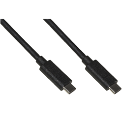 Link Accessori LKC3110 USB Kabel 1 m USB 3.2 Gen 2 (3.1 Gen 2) USB C Schwarz
