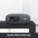 Logitech C270 Webcam HD, HD 720p/30fps, Videochiamate HD Widescreen, Correzione Automatica ‎Luminosità, Microfono 960-001063