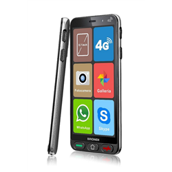 Brondi Amico S Nero 14,5 cm (5.7") Double SIM Android 8.1 4G USB Type-C 1 Go 8 Go 2800 mAh Noir 10277070