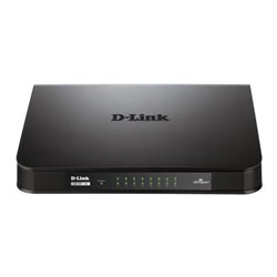D-Link GO-SW-16G network switch Unmanaged Gigabit Ethernet (10/100/1000) Black
