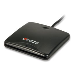 LINDY LETTORE SMART CARD USB 2.0, SLOT SMART CARD PC/SC 1.0/2.0, LUNGHEZZA CAVO 1.5 M