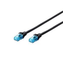 Digitus 0.25m Cat5e U/UTP câble de réseau Noir 0,25 m U/UTP (UTP) DK15120025BL