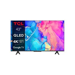TCL 43C631 SMART TV 43 QLED ULTRA HD 4K HDR ANDROID TV NERO