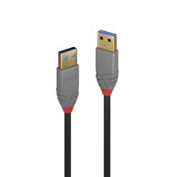Lindy 36750 USB Kabel 0,5 m USB 3.2 Gen 1 (3.1 Gen 1) USB A Schwarz