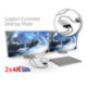 CLUB3D Thunderbolt™ 3 to Displayport™ 1.2 Dual Monitor 4K 60Hz CSV-1577