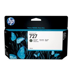 HP Cartucho de tinta DesignJet 727 negro mate de 130 ml B3P22A