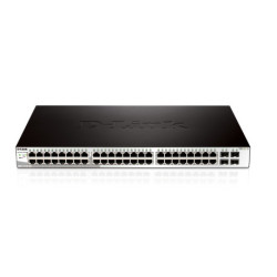 D-Link DGS-1210-52 switch Gestionado L2 Gigabit Ethernet (10/100/1000) 1U Negro