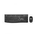 Vultech KM-821W teclado Rato incluído RF Wireless QZERTY Inglês, Italiano Preto