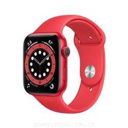 APPLE WATCH SERIES 6 GPS 44MM PRODUCT RED ALLUMINIUM CASE WITH SPORT BAND REGULAR M00M3TY/A