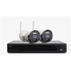 ISIWI KIT WIRELESS CONNECT AIR2 ISW-K2N8BFBTA4MP-2 GEN1 NVR 8 CANALI + 2 TELECAMERE A BATTERIA DA 8