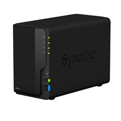 Synology DiskStation DS218 NAS & Speicherserver Desktop Eingebauter Ethernet-Anschluss Schwarz RTD1296
