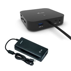 I-TEC DOCKING STATION USB-C DUAL DISPLAY WITH POWER DELIVERY 100W+CHARGER-C112W