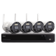 ISIWI KIT WIRELESS CONNECT S4 ISW-K1N8BF2MP-4 GEN1 NVR 8 CANALI + 4 TELECAMERE IP 1080P 2MPX WIRELES