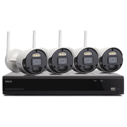 ISIWI KIT WIRELESS CONNECT S4 ISW-K1N8BF2MP-4 GEN1, NVR 8 CANAUX + 4 CAMÉRAS IP 1080P 2MPX