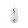 MSI CLUTCH GM11 WHITE mouse Ambidestro USB tipo A Ottico 5000 DPI