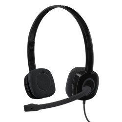 Logitech H150 Stereo Headset Auscultadores Com fios Fita de cabeça Escritório/Call center Preto 981-000589