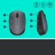 Logitech M170 Grey-K mouse Ambidestro RF Wireless Ottico 1000 DPI 910-004642