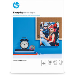 HP Everyday Photo Paper, Glossy, 200 g/m2, A4 (210 x 297 mm), 100 sheets Q2510A