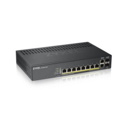 Zyxel GS1920-8HPV2 Gestito Gigabit Ethernet (10/100/1000) Supporto Power over Ethernet (PoE) Nero GS1920-8HPV2-EU0101F