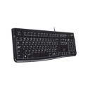 Logitech K120 Corded Keyboard clavier USB QWERTY Italien Noir 920-002492