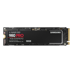 Samsung 980 PRO M.2 500 GB PCI Express 4.0 V-NAND MLC NVMe MZ-V8P500BW
