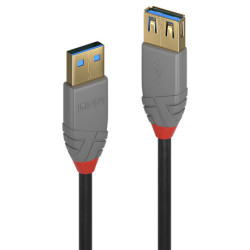 Lindy 36762 cavo USB 2 m USB 3.2 Gen 1 3.1 Gen 1 USB A Nero
