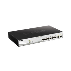 D-Link DGS-1210-10MP network switch Managed L2/L3 Gigabit Ethernet 10/100/1000 Power over Ethernet PoE Black