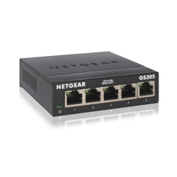 NETGEAR GS305 Switch 5 Port Gigabit Ethernet LAN Switch Plug-and-Play Netzwerk Switch, LAN Verteiler, Hub GS305-300PES