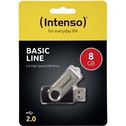 INTENSO PEN DISK 8GB USB 2.0 BASIC LINE BLACK