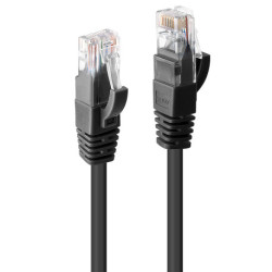 Lindy 48077 câble de réseau Noir 1 m Cat6 U/UTP UTP