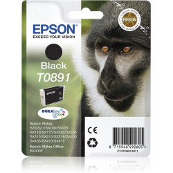 Epson Monkey Tinteiro Preto T0891 Tinta DURABrite Ultra c/alarme RF+AM C13T08914021
