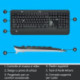 Logitech Advanced MK540 keyboard Mouse included USB QWERTY Italian Black, White 920-008679