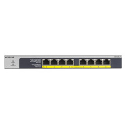 NETGEAR GS108LP Non-géré Gigabit Ethernet 10/100/1000 Connexion Ethernet, supportant l'alimentation via ce port GS108LP-100EUS