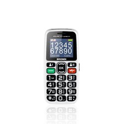 Brondi Amico Unico 4,57 cm (1.8") Preto, Branco Telefone básico 10276091
