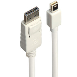Lindy 41056 DisplayPort-Kabel 1 m Mini DisplayPort Weiß