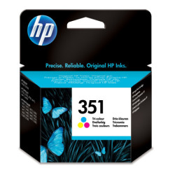HP 351 cartouche d'encre trois couleurs authentique CB337EE